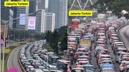 VIDEO: Penampakan Macet Horor Jalan Jenderal Sudirman Sore Ini