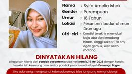 Syifa, Santriwati Cantik di Bogor Hilang Usai Izin ke Warung