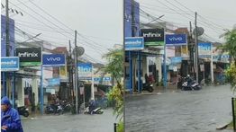 Hujan Deras, Banjir Kepung Bekasi Timur Sore Ini