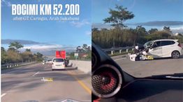 Kecelakaan Tol Bocimi, Honda Jazz Ringsek