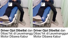 Driver Ojol Dibacok di Leuwinanggung, Motor Dirampas Orang Tak Dikenal
