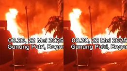 Kebakaran Melanda Lapak di Gunung Putri Bogor Pagi Ini