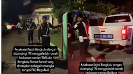 TNI Berseragam Lengkap Kawal Jaksa Geledah Aset Korupsi Eks Wali Kota Bengkulu