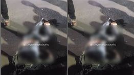 Pemotor Kritis Usai Kecelakaan Depan SPBU Wadas, Kondisinya Mengenaskan