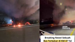 Fakta Mengerikan Bus Terbakar di KM 47 Tol Karawang Barat