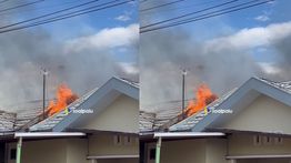 VIDEO: Kebakaran Hebat Hantam Rumah BTN Citra Pesona Indah