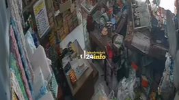 VIDEO: Pemotor Hantam Toko Kelontong Sampai Porak Poranda