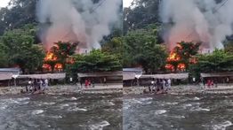 10 Penginapan Terbakar Hebat di Kawasan Wisata Bukit Lawang