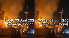 VIDEO: Rumah di Sukaraja Bogor Terbakar Hebat