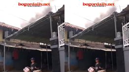 8 Mobil Damkar Sampai Diturunkan Jinakkan Api Kebakaran Pabrik Kerupuk di Bogor