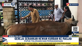 Indahnya Toleransi! Gereja Protestan Maluku Sumbang Sapi Kurban ke Masjid Al-Fatah Ambon