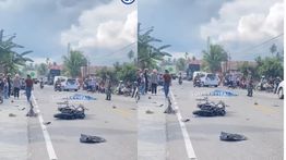 Bus Hantam 2 Pemotor Sampai Tewas Mengenaskan di Jalan Raya Padang