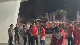 AHY Saksikan Langsung Pertandingan Timnas Indonesia vs China di GBK