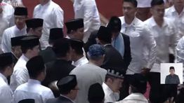 Prabowo, JK, Puan dan Menteri Salat Id di Istiqlal