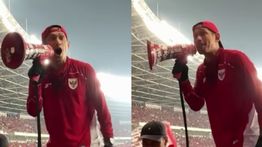 Momen Ibnu Jamil Pimpin Takbiran di GBK Saat Nonton Indonesia vs China