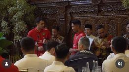 Marselino dan Nadeo 'Biduan Timnas" Nyanyi Lagu Favorit Prabowo saat Jamuan Makan Siang