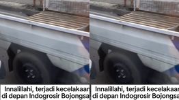 Kecelakaan Maut di Bojongsari Depok, Pemotor Tewas Terkapar