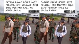VIDEO: Sri Mulyani Sambangi Nduga Papua Pakai Rompi Anti Peluru