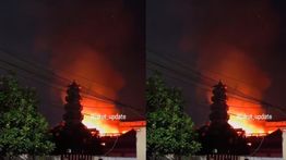 VIDEO: Vihara Lalitavistara di Cilincing Terbakar Hebat, Api Menyambar Bangunan Lain