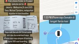 Penumpang Garuda Kehilangan iPhone saat Terbang, Diduga Dicuri Kru hingga Akhirnya Dibuang ke Sungai