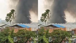 Kantor Sudinhub Jakarta Barat Kebakaran Hebat