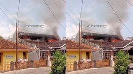 Rumah Warga di Cimahpar Kebakaran Hebat