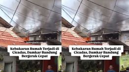 Rumah Warga Cicadas Bandung Kebakaran Hebat 