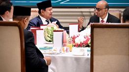 Momen Prabowo dan Presiden Singapura Rayakan Eratnya Persahabatan 2 Negara dalam Jamuan Santap Siang Kenegaraan