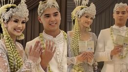 Al Ghazali dan Alyssa Daguise Menikah Menggunakan Adat Sunda