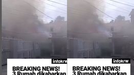 Rumah di Seroja Karawang Terbakar Hebat