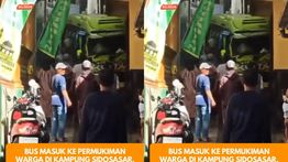 Bus Pariwisata Hilang Kendali Hantam Perumahan Warga Malang, 1 Orang Tewas Kegencet