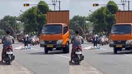 Pengemudi Wanita Tewas Terlindas Truk di Tulungagung