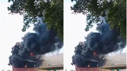 Kapal Tanker CPO Federal II di Tanjung Uncang Batam Kebakaran Hebat