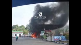 Mobil Terbakar saat Isi BBM di Kalbar, Diduga Milik Pelaku Kejahatan