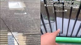 Depok Diguyur Hujan Es Siang Ini, Warga Terkejut