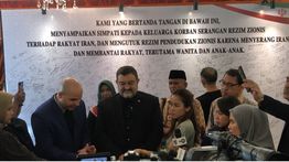Kedutaan Besar Iran Republik Indonesia Gelar Penandatanganan Petisi dan Duka Cita Pasca Perang