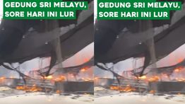 Gedung Sri Melayu Palembang Kebakaran Sore Ini
