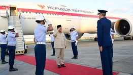 Tiba di Rio de Janeiro untuk Hadiri KTT BRICS, Prabowo Disambut Upacara Kehormatan Militer