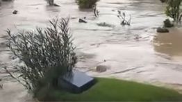 Makam di TPU Jatisari Bekasi Terendam Banjir