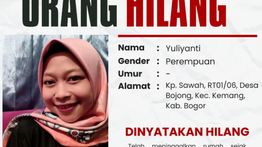 Wanita Asal Bogor Dikabarkan Hilang, Pergi Tanpa Pamit Sejak 10 Juli