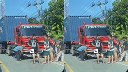 Kecelakaan Maut Pemotor Tewas Terlindas Truk Kontainer di Singkawang