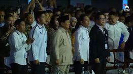 Prabowo Hadiri Penutupan Kongres PSI di Solo, Duduk Diapit Kaesang dan Gibran
