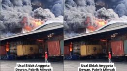 VIDEO: Ngerinya Kebakaran Pabrik Minyak PT Agro Raya Mas