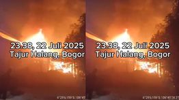 Rumah Mewah di Tajur Halang Bogor Terbakar Hebat