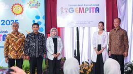 Hari Anak Nasional 2025, Dharma Wanita Kemenperin Resmikan Taman Asuh Anak Gempita
