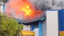 Universitas Lambung Mangkurat Kebakaran Hebat Pagi Ini