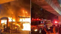 Penampakan Kebakaran Hebat Pasar Taman Puring, 25 Mobil Damkar Dikerahkan