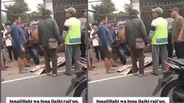 Kecelakaan Maut di Bojongsari Depok, Jasad Pemotor Ditutupi Kardus