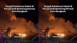 Perum Unib Bentiring Permai Kota Bengkulu Kebakaran Hebat