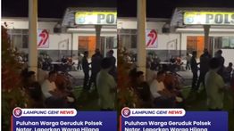 Seorang Pemuda Hilang, Mapolsek Natar Lampung Selatan DIgeruduk Warga